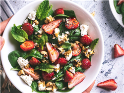 Strawberry Salad with Maple-Balsamic Vinaigrette