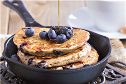 Blueberry Whole Wheat Pancakes