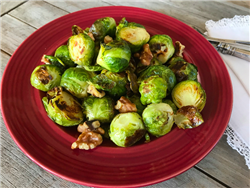 Roasted Brussels Sprouts with Walnuts