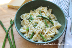 Asparagus with Bowtie Pasta