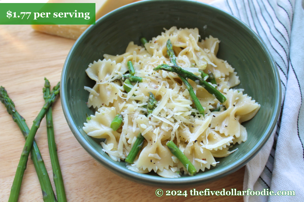 Asparagus with Bowtie Pasta