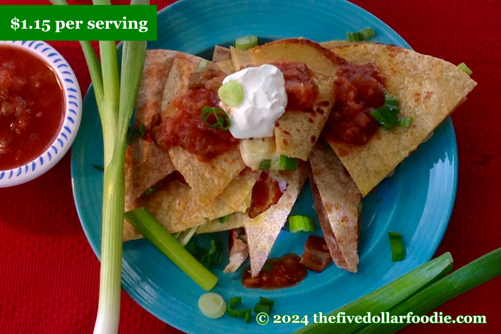 Bacon-Scallion Quesadillas