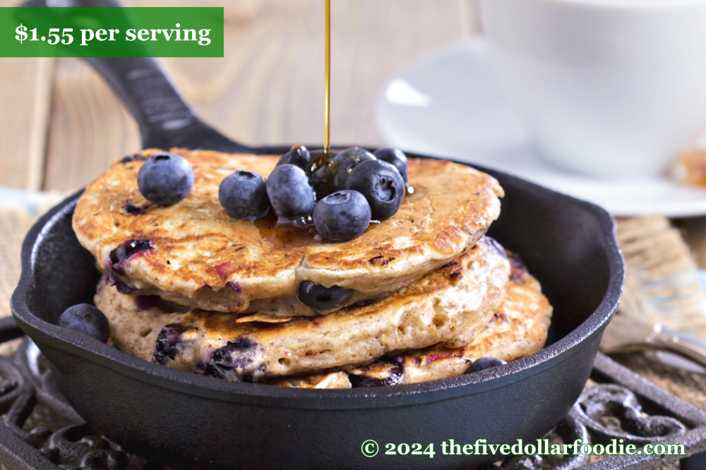 Blueberry Whole Wheat Pancakes