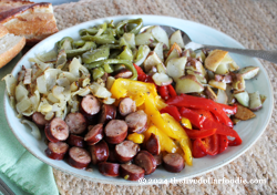 Chicken-Apple Sausage with Roasted Vegetables