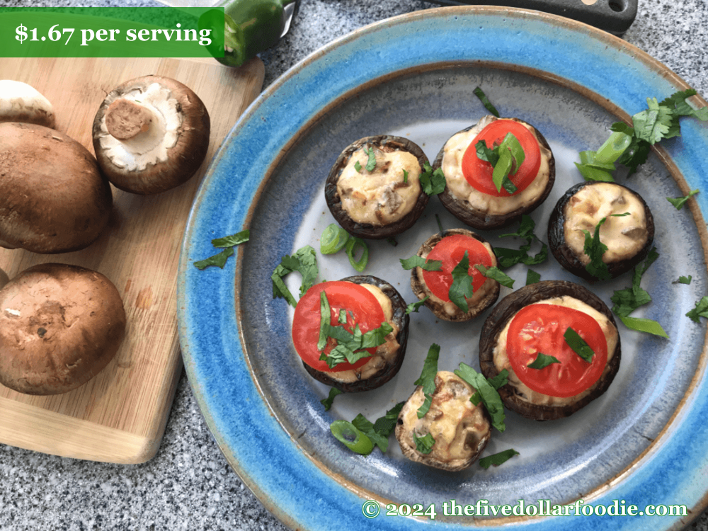 Mushrooms Stuffed with Chile & Onion