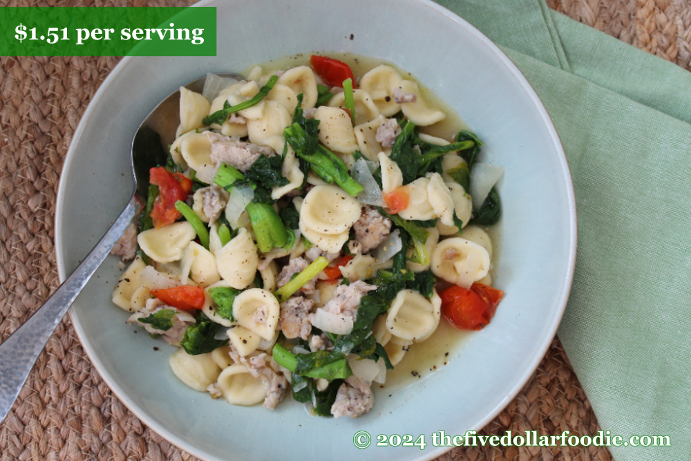 Orecchiette with Italian Sausage and Rapini