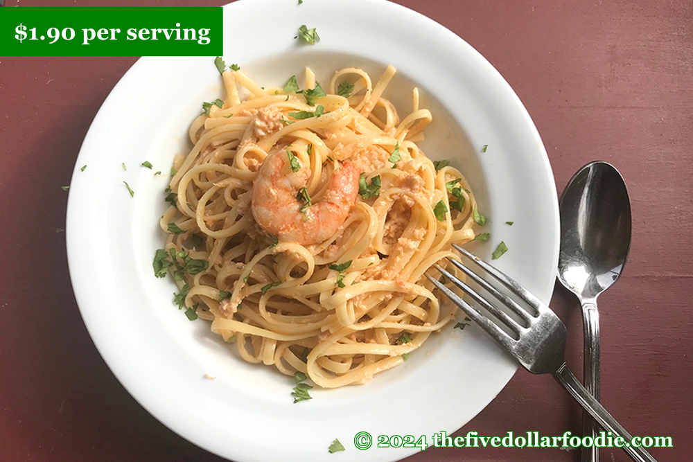 Pink Shrimp Sauce with Linguine