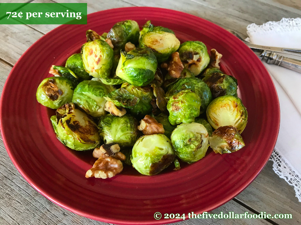 Roasted Brussels Sprouts with Walnuts