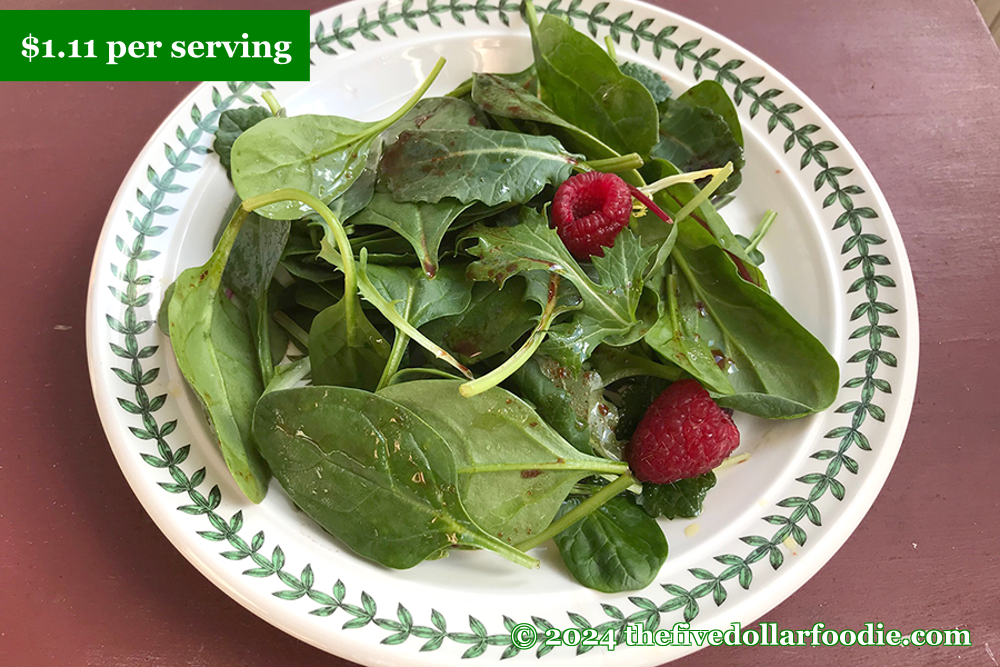 Salad Greens with Raspberry-Balsamic Vinaigrette