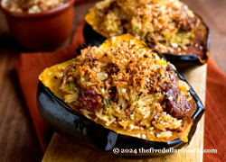 Squash Stuffed with Spicy Beef