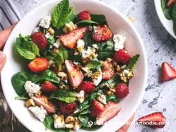 Strawberry Salad with Maple-Balsamic Vinaigrette