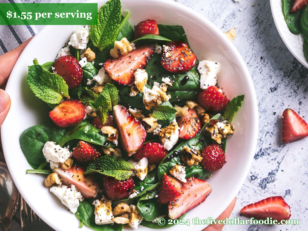 Strawberry Salad with Maple-Balsamic Vinaigrette