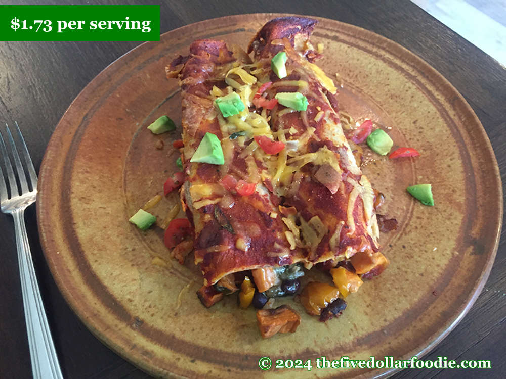 Sweet Potato and Black Bean Enchiladas