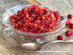 Tart Fresh Cranberry Relish