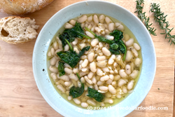 White Beans Braised with Spinach